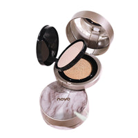 NOVO Кушон и пудра для лица 2 в 1, Double layer cushion cream