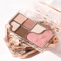 NOVO Тени для век 6 оттенков DREAMY STAR 6-COLOR  EYESHADOW