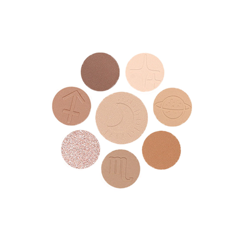 NOVO Тени для век 8 оттенков Sparkling Galaxy Eyeshadow